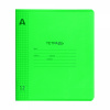 Тетрадь 12л Alingar клетка, пласт.обл Neon Зелёный