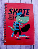 Блокнот А5 мяг.обл спираль Mazari SKATEBOARDING 80л линия
