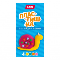 LORI Тесто д/лепки Пластишка Набор №22 4цв по 50гр*