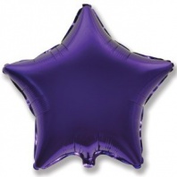 Шар фольга 18/45cм Звезда VIOLET   