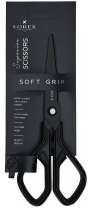 Ножницы 18,5см LOREX Soft-grip superior эргоном.прорезиненными ручки, черные
