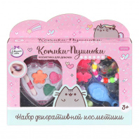 Косметика Милая леди Котики-Пушинки Набор:тени д/век 3цв,расческа,заколки,браслет,футляр
