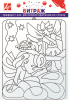 Трафарет Луч д/рисования красками по стеклу Эльфы