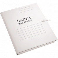 Папка д/бумаг с завязками deVENTE картон мелов 280г/м2 белый 