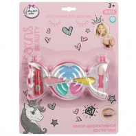 Косметика Милая леди Unicorns Beauty Набор:тени д/век 5цв, помада, футляр-конфета
