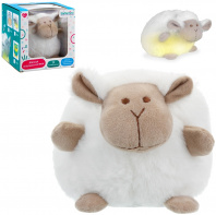 Elefantino Игрушка-ночник Овечка 16см мягкий, 20 колыбел.мелодий