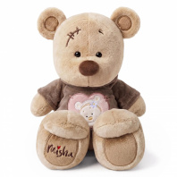 Мягкая игрушка KULT Misha+Masha Медведь в кофте (портрет Маши) 23см* 