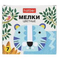 Мелки 7цв Хатбер Нарисуй-ка!, в картонной коробке