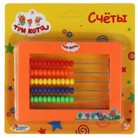 Играем вместе Счёты Три кота 10*13*2см пластмасса+металл