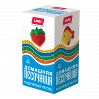 LORI Радужный песок 4 цвета по 80гр Пт-022*