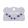 Серьги детские MESHU синие, 3 пары
