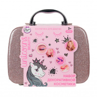 Косметика Милая леди Unicorns Beauty Набор в чемоданчике:тени д/век,помада,лак д/ногтей
