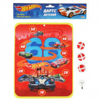 Играем вместе Дартс на липучках Hot Wheels 34*40*2см с шариками, текстиль, пластмасса*