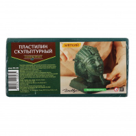 Пластилин скульптурный Глобус 500г оливковый, мягкий ПЛС-03М