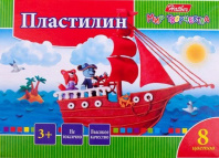 Пластилин 8цв Хатбер 160г Ушастики (23)