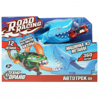 Технодрайв Автотрек с петлёй Road Racing 30*20*9см 12 деталей, пластмасса
