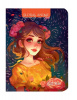 Блокнот А5 мяг.обл Проф-Пресс Gatto Rosso Floral anime 40л оранжевый