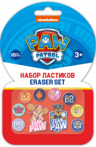 Ластик набор 10шт АкадемХолдинг Paw Patrol 