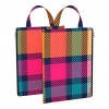 Папка д/творчества А4 Erich Krause Tartan вертик с ручкой, текстиль 