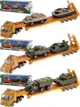 Рыжий кот Автомобиль Автовоз с военной техникой 2шт 66*9*13,5см пластик
