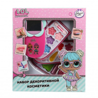 Косметика Милая леди LOL Набор:тени д/век,блеск,помада,трёхъярусный футляр-смартфон