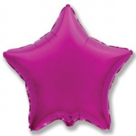 Шар фольга 18/45cм Звезда PURPLE 