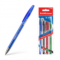 Ручки гел набор 4цв Erich Krause R-301 Original Gel Stick 0,5мм синяя,черная,красная,зеленая