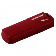 Флешка Smart Buy Clue 16GB, USB 2.0 Flash Drive бордовый
