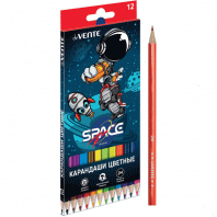 Карандаши 12цв deVENTE Astronaut дерев шестигранные