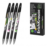 Ручка гел Пиши-стирай Erich Krause R-301 Magic Gel Stick Dino Hobby синяя 0,5мм