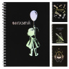 Тетрадь 96л Эксмо спираль клетка, софт-тач, фольга Блестящие мысли