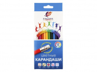 Карандаши 12цв Луч Классика дерев, стираемые, с ластиком, шестигранные