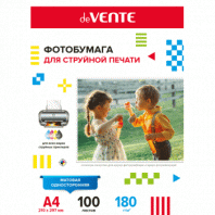 Фотобумага А4 100л deVENTE 180г/м², матовая односторонняя д/струйной печати