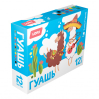 Гуашь 12цв LORI FUNNY FRIENDS 15мл 
