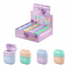 Точилка с контейнером Erich Krause Case Pastel Bloom 1 отв. ассорти (24)