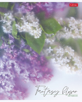 Тетрадь 40л Хатбер клетка, мат.ламин Fantasy flower, ассорти