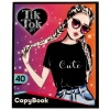 Тетрадь 40л Tik Tok клетка Girl (диз 5)