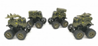 DV Автомобиль Джип Военный StuntCar 10*9*8,5см инерц, большие колеса, пластик 768-3