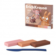Пластилин 8цв Erich Krause Jolly Friends Skin 144г (коробка)