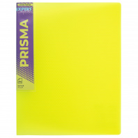 Папка А4 60 файлов Expert Complete Prisma neon 25мм/700мм пластик, желтый  