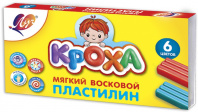 Пластилин 6цв Луч Кроха мягкий восковой 