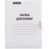 Папка д/бумаг с завязками OfficeSpace картон мелов 380г/м2 белый, до 200л.