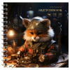 Скетчбук BG 170*170мм 40л спираль тв.обл 120г/м2 Steampunk Fox