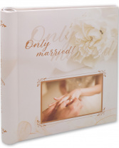 Фотоальбом магнитный 20л 23*28см ПТ спираль only married Свадебная магия 