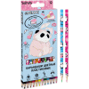 Карандаши 12цв deVENTE Panda пластик, трёхгранные