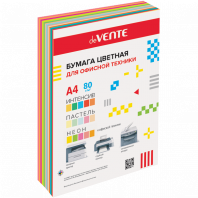 Бумага А4 90л deVENTE MIX 75/80г/м² ассорти 15 цветов