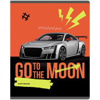 Тетрадь 40л BG клетка, эконом Go to the moon