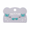 Серьги детские MESHU голубые, 3 пары
