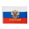 Флаг России с гербом Сима Ленд 60*90см полиэфирный шелк, без штока