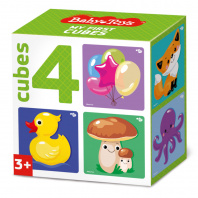 Десятое королевство Кубики BABY TOYS 4шт Микс
